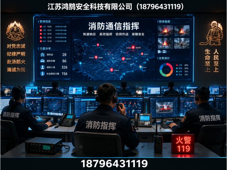 萍乡消防通信指挥展示图